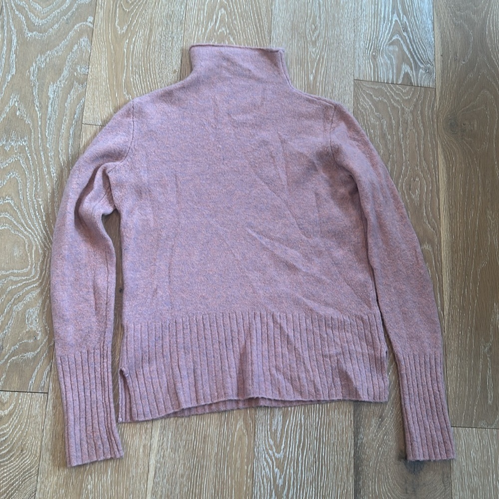Madewell Inland Blush Pink Mock Neck Sweater - Picture 7 of 8